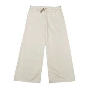 NWT J. Crew Lower Rise Super Wide Leg Jean 31 Denim Ecru Wash Beige Cream $148